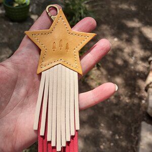 Portland Leather Austin star bag charm flair, exclusive flare